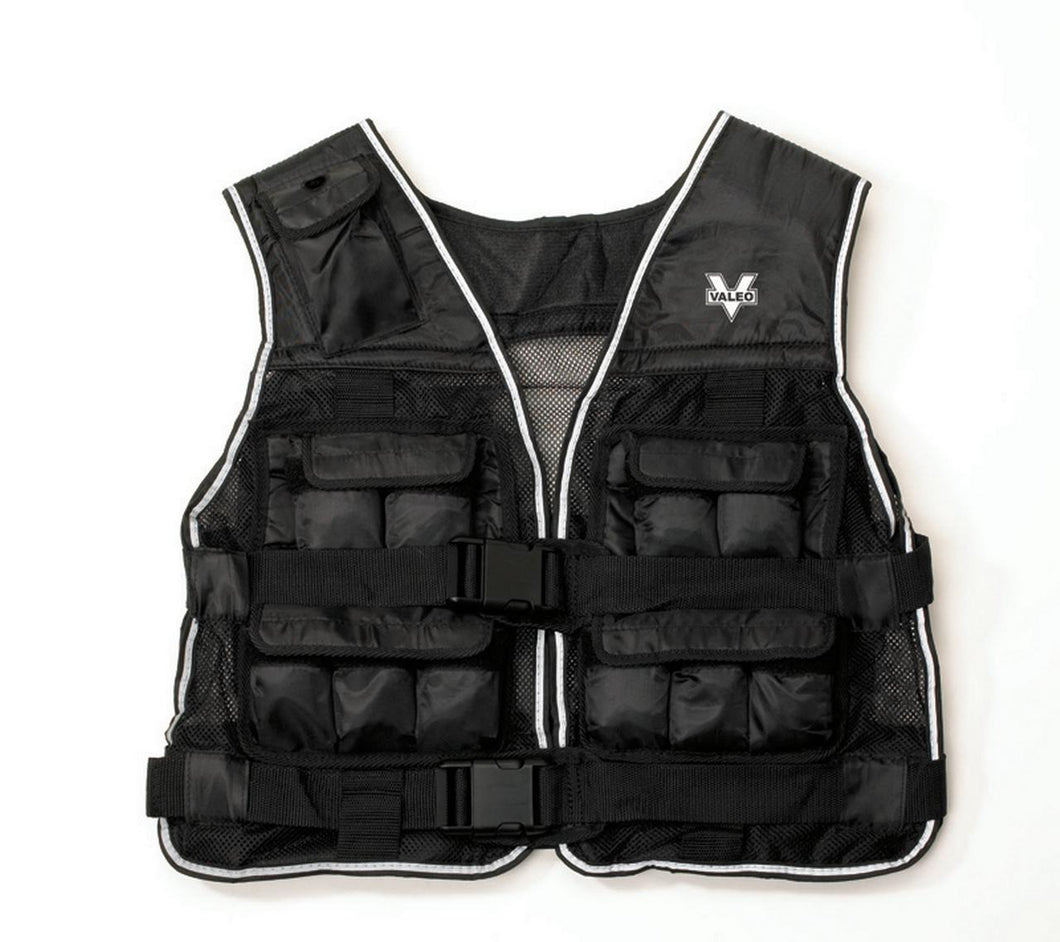 20-Pound Weighted Vest With Removable 1 Pound Packs To Adjust From 1 to 20 Pounds