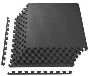 1/2" EXTRA Thick Puzzle Exercise Mat with EVA Foam Interlocking Tiles for MMA, Exercise, Gymnastics and Home Gym Protective Flooring, 24 Square Feet