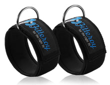 Load image into Gallery viewer, Ankle Straps for Cable Machine and Resistance Exercises (Pair)