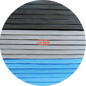 1/2" Thick Flooring Puzzle Exercise Mat with High Quality EVA Foam Interlocking Tiles, 6 Piece, 24 Sq Ft, Blue